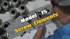 ZSE75MAXX zweischraubende Extruder-Schraubenelement vor der Lieferung