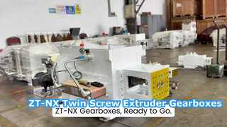 ZT-NX-Doppelschneckenextrudergetriebe sind versandbereit